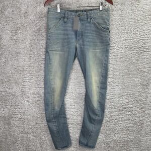 6397 Twisted Seam Jeans‎ Women Sz 25 Classic Used Blue Made In Italy